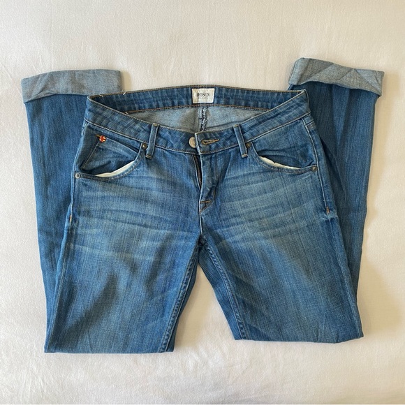 Hudson Bacara Crop Straight Cuffed Jeans - Picture 2 of 7